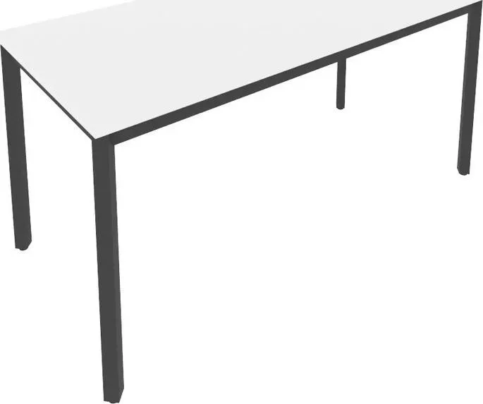 Стол письменный RIVA на металлокаркасе Slim С.СП-6 белый/антрацит металл 158x72x75 комплект