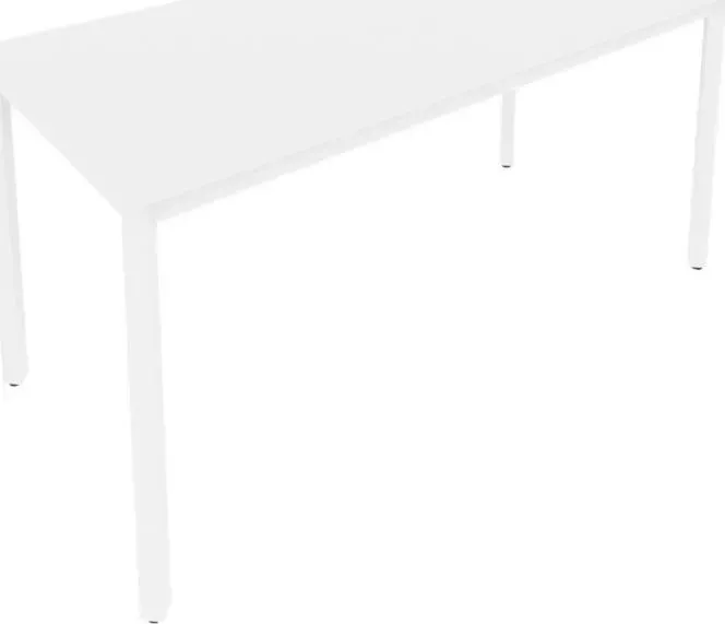 Стол письменный RIVA на металлокаркасе Slim С.СП-6 белый/белый металл 158x72x75