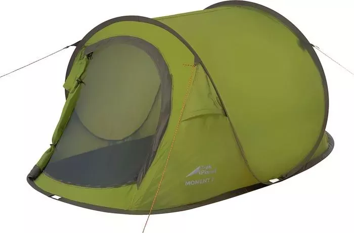 Палатка TREK PLANET трехместная Moment Plus 3, быстросборная, цвет- зеленый