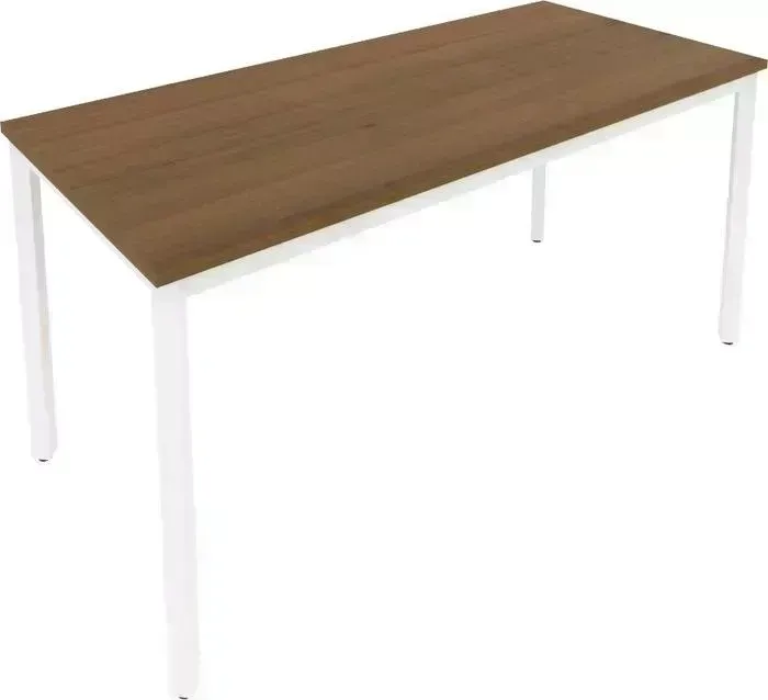 Стол письменный RIVA на металлокаркасе Slim С.СП-6 орех/белый металл 158x72x75