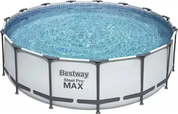 Бассейн каркасный BESTWAY 56438 457х122 см 16015 л.,фильтр-насос 3028 л/ч , тент, лестница