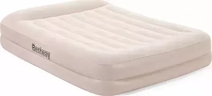 Надувная кровать BESTWAY 67696 Tritech Airbed 203х152х42 см с подголовником, встроенный электронасос,