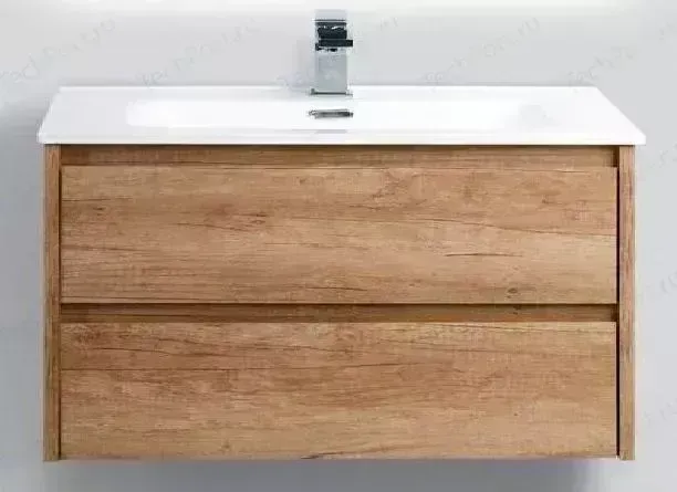Тумба с раковиной BELBANGO с Kraft 90, Rovere Nebrasca Nature (KRAFT-900-2C-SO-RNN, BB900ETL)
