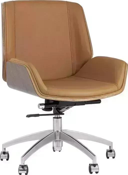 Кресло офисное TopChairs Crown коричневое B1707 1129-10
