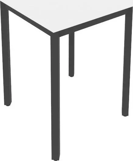 Стол письменный RIVA на металлокаркасе Slim С.СП-1.1 белый/антрацит металл 60x60x75 комплект