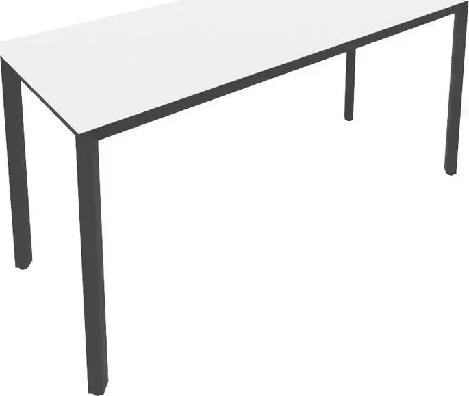 Стол письменный RIVA на металлокаркасе Slim С.СП-6.1 белый/антрацит металл 158x60x75 комплект