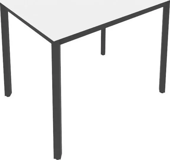 Стол письменный RIVA на металлокаркасе Slim С.СП-3 белый/антрацит металл 98x72x75 комплект