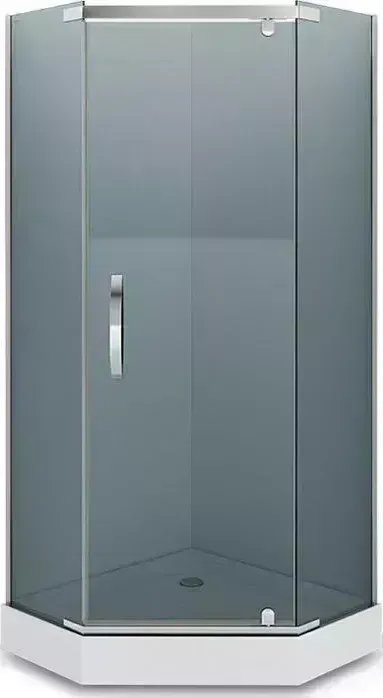 Душевой уголок Alex Baitler 90х90 с поддоном, тонированный, хром (AB 245-90, AB9017V-1)