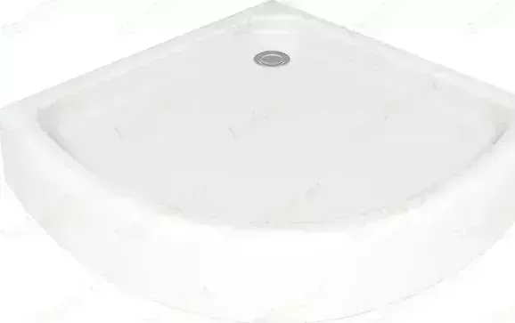 Душевой поддон Good Door Плуто, 80x80 см, полукруглый, ножки, сифон (ПН00015)