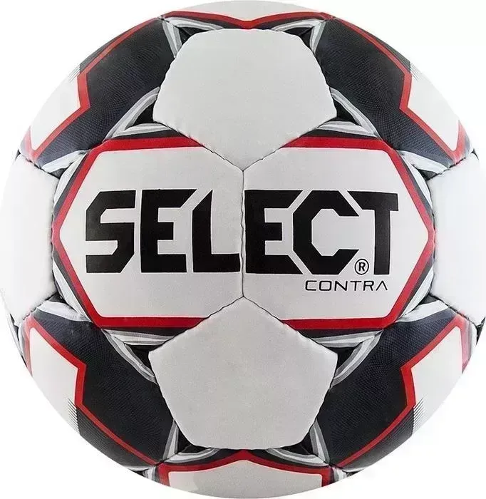 Мяч футбольный Select Contra 812310-103, р.4, бело-черно-красный
