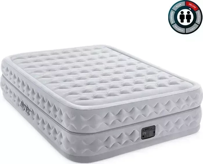 Надувная кровать INTEX 64490 Supreme Air-Flow Bed 152х203х51 см встроенный насос 220V,