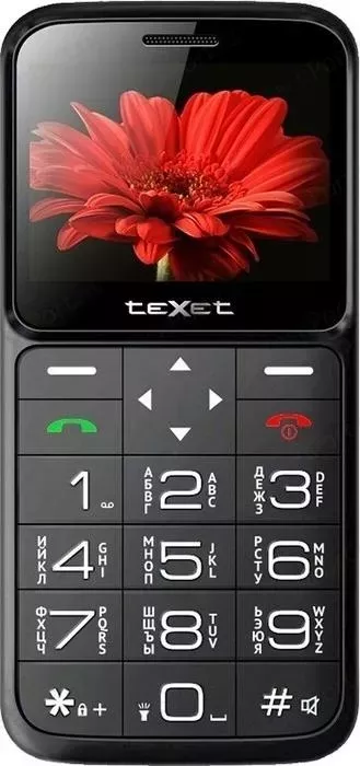Мобильный телефон TeXet ный TM-B226 черный-красный