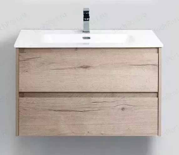 Тумба с раковиной BELBANGO с Kraft 80, Rovere Galifax Bianco (KRAFT-800-2C-SO-RGB, BB800ETL)