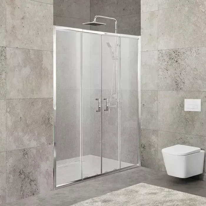 Душевая дверь BELBANGO Unique 190x200 Punto, хром, (UNIQUE-BF-2-170/200-P-Cr)