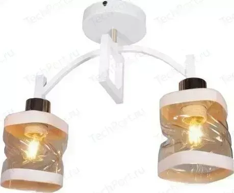 Люстра Imex потолочная MD.51503-2-S WH+FGD 2*60Вт E27