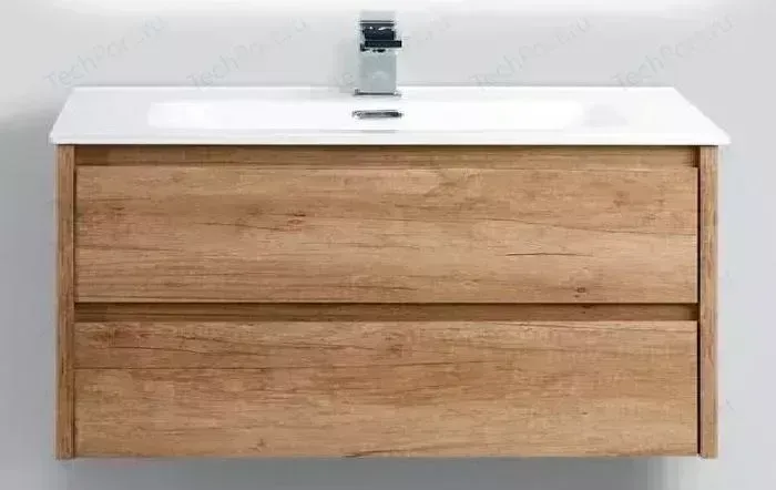 Тумба с раковиной BELBANGO с Kraft 100, Rovere Nebrasca Nature (KRAFT-1000-2C-SO-RNN, BB1000ETL)