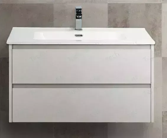 Тумба под раковину BELBANGO Kraft 90, Bianco Opaco (KRAFT-900-2C-SO-BO)