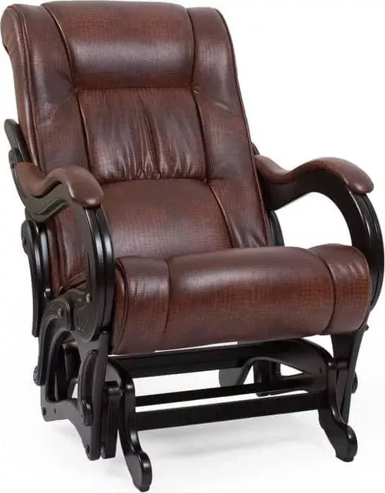 Кресло Мебель Импэкс -качалка глайдер Модель 78 люкс венге/ antik crocodile