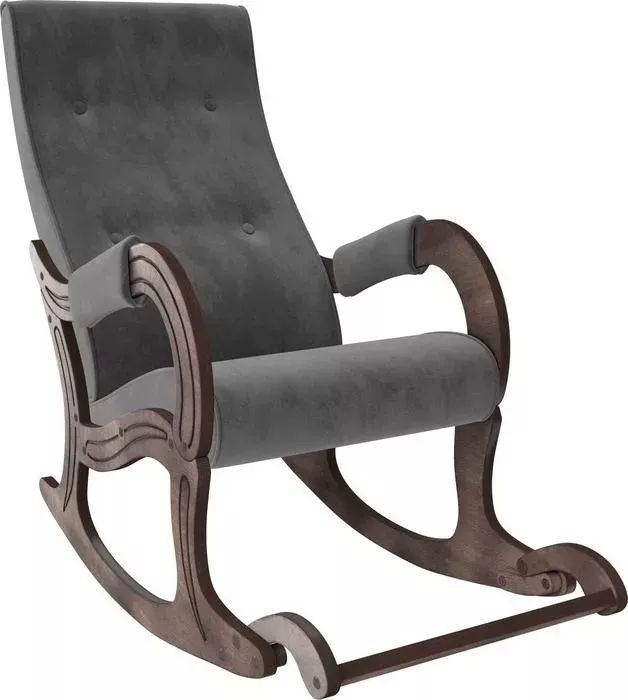 Кресло-качалка Мебель Импэкс Модель 707 орех антик, ткань Verona antrazite grey