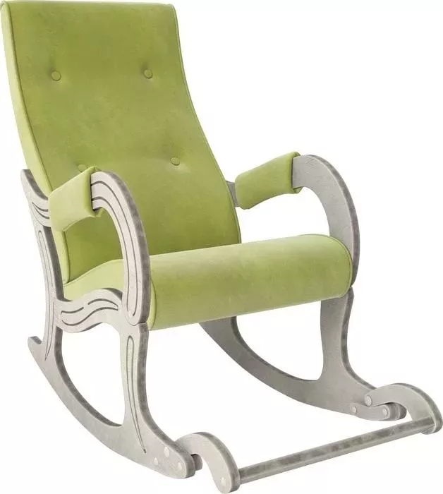 Кресло-качалка Мебель Импэкс Модель 707 дуб шампань/патина, ткань Verona apple green