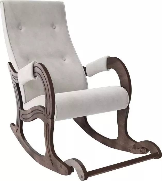 Кресло-качалка Мебель Импэкс Модель 707 орех антик, ткань Verona light grey