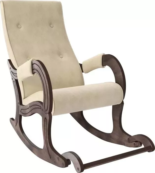 Кресло-качалка Мебель Импэкс Модель 707 орех антик, ткань Verona vanilla