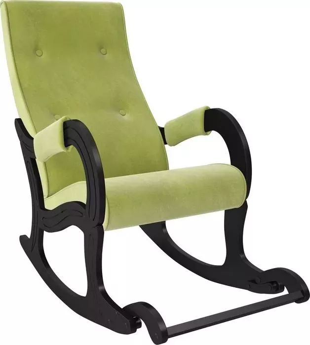 Кресло-качалка Мебель Импэкс Модель 707 венге, ткань Verona apple green