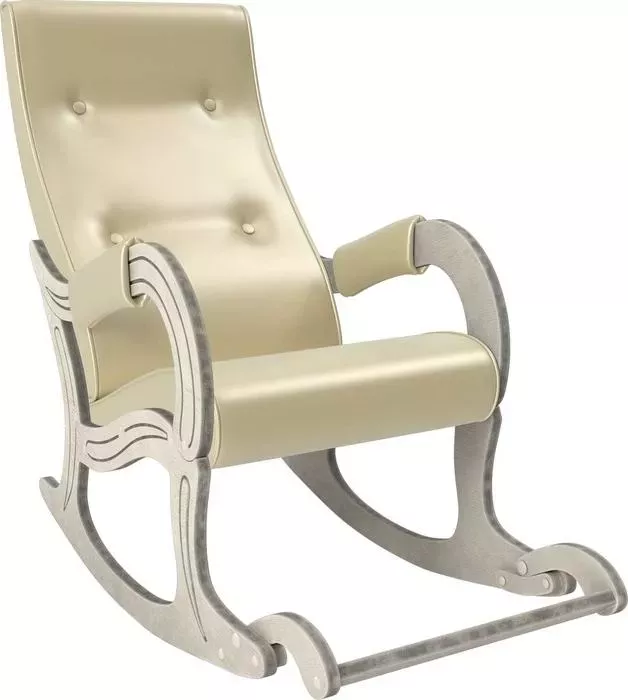 Кресло Мебель Импэкс -качалка Модель 707 дуб шампань/патина, к/з Oregon perlamutr 106