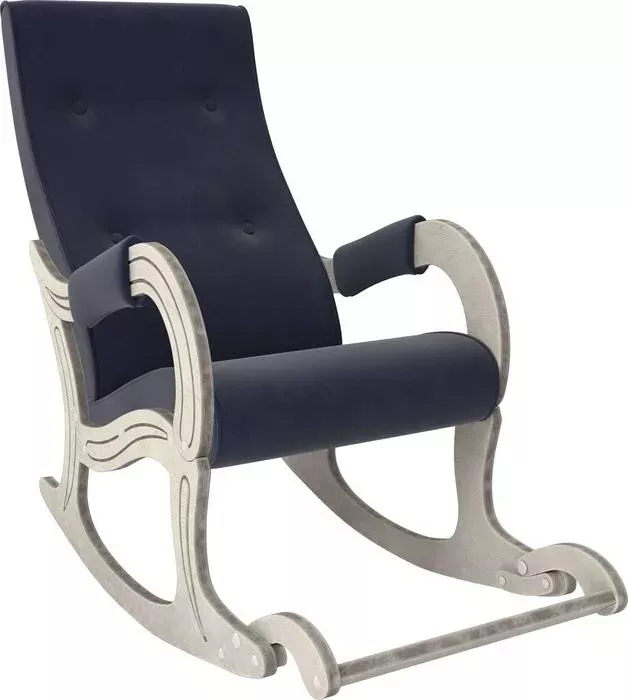 Кресло-качалка Мебель Импэкс Модель 707 дуб шампань/патина, ткань Verona denim blue