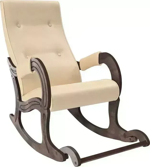 Кресло-качалка Мебель Импэкс Модель 707 орех антик,к/з Polaris Beige