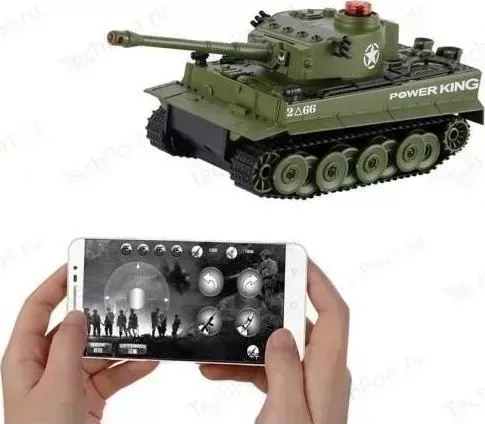 Танк Huan Qi Боевой (управление с телефона) - 508D