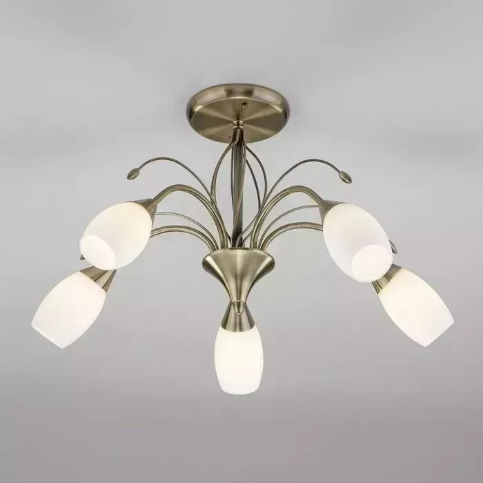 Потолочная люстра EUROSVET Ginevra 30280/5 античная бронза
