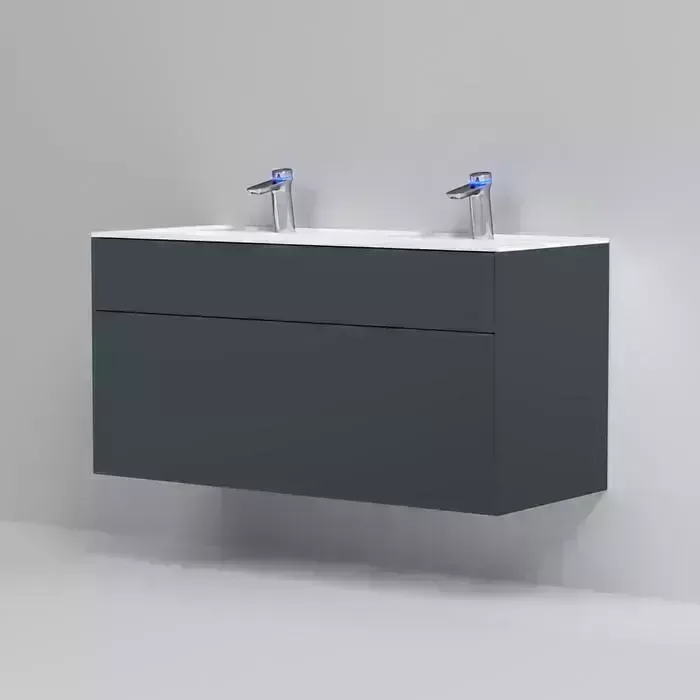 Тумба под раковину Am.Pm Inspire 2.0 120 весная, графит (M50AFHX1203GM)