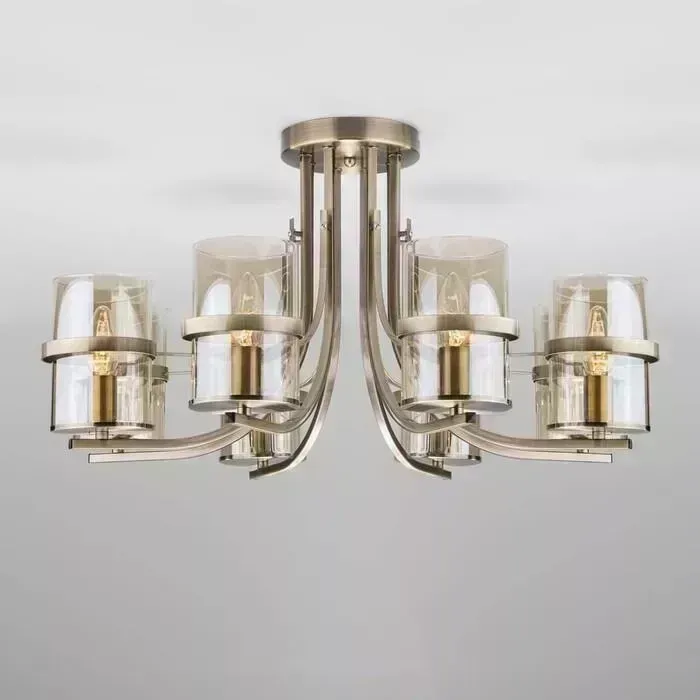 Потолочная люстра EUROSVET Coppa 60085/8 античная бронза
