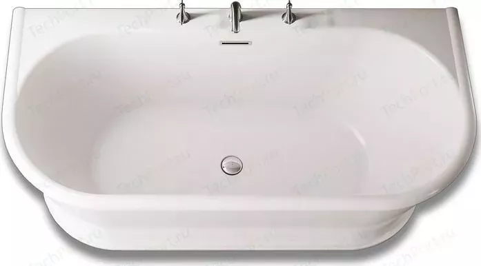 Акриловая ванна BELBANGO 170x80 слив-перелив хром (BB408-1700-800)