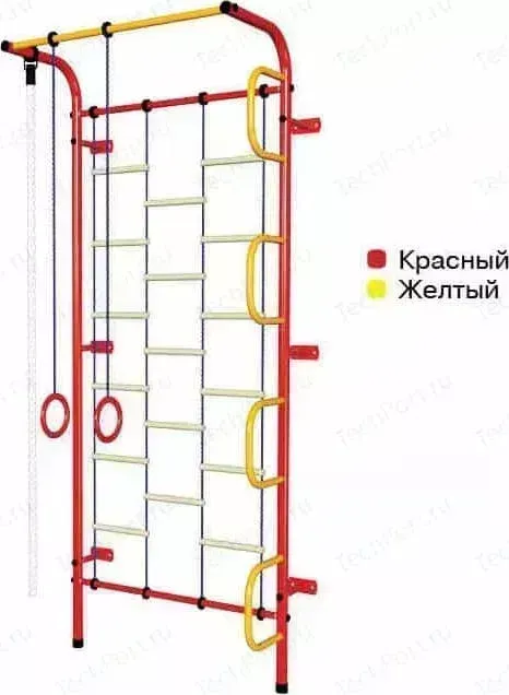 Детский спортивный комплекс ПИОНЕР С1Л красно/желтый