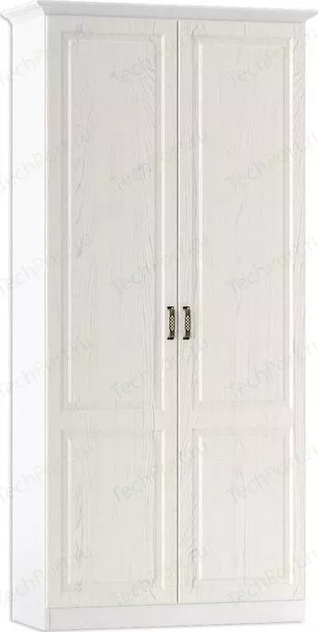 Шкаф для одежды Моби + карниз Ливерпуль ясень ваниль/белый