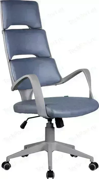 Кресло офисное Riva Chair RCH Sakura серый пластик, ткань фьюжн Альпийское озеро (189)