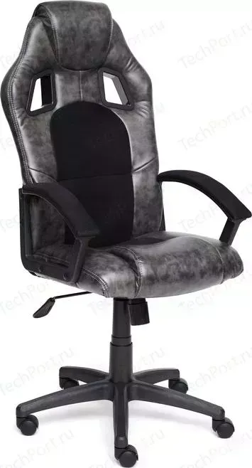 Кресло офисное TetChair DRIVER кож/зам/ткань серый/черный 2 TONE/11