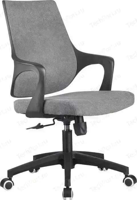 Кресло офисное Riva Chair RCH 928 пластик черный кашемир серый