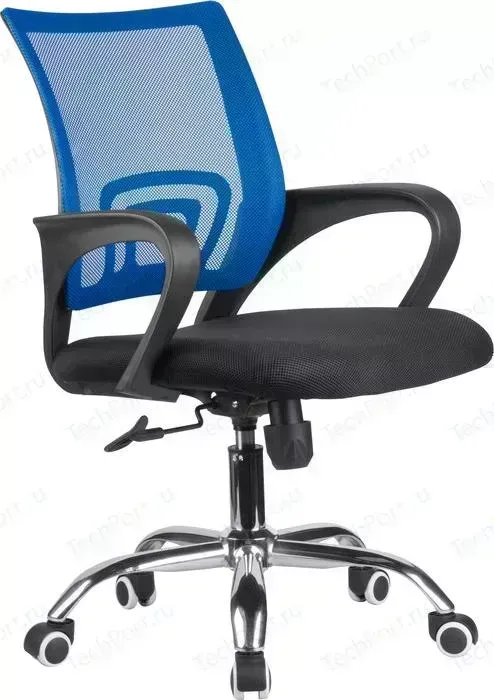 Кресло офисное Riva Chair RCH 8085JE синий/крестовина хром