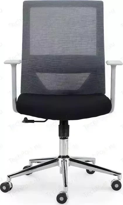 Кресло офисное NORDEN Трэнд grey LB/ серый пластик/серая сетка/черная ткань