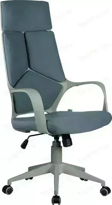 Кресло офисное Riva Chair RCH 8989 серый пластик, серая ткань (60)