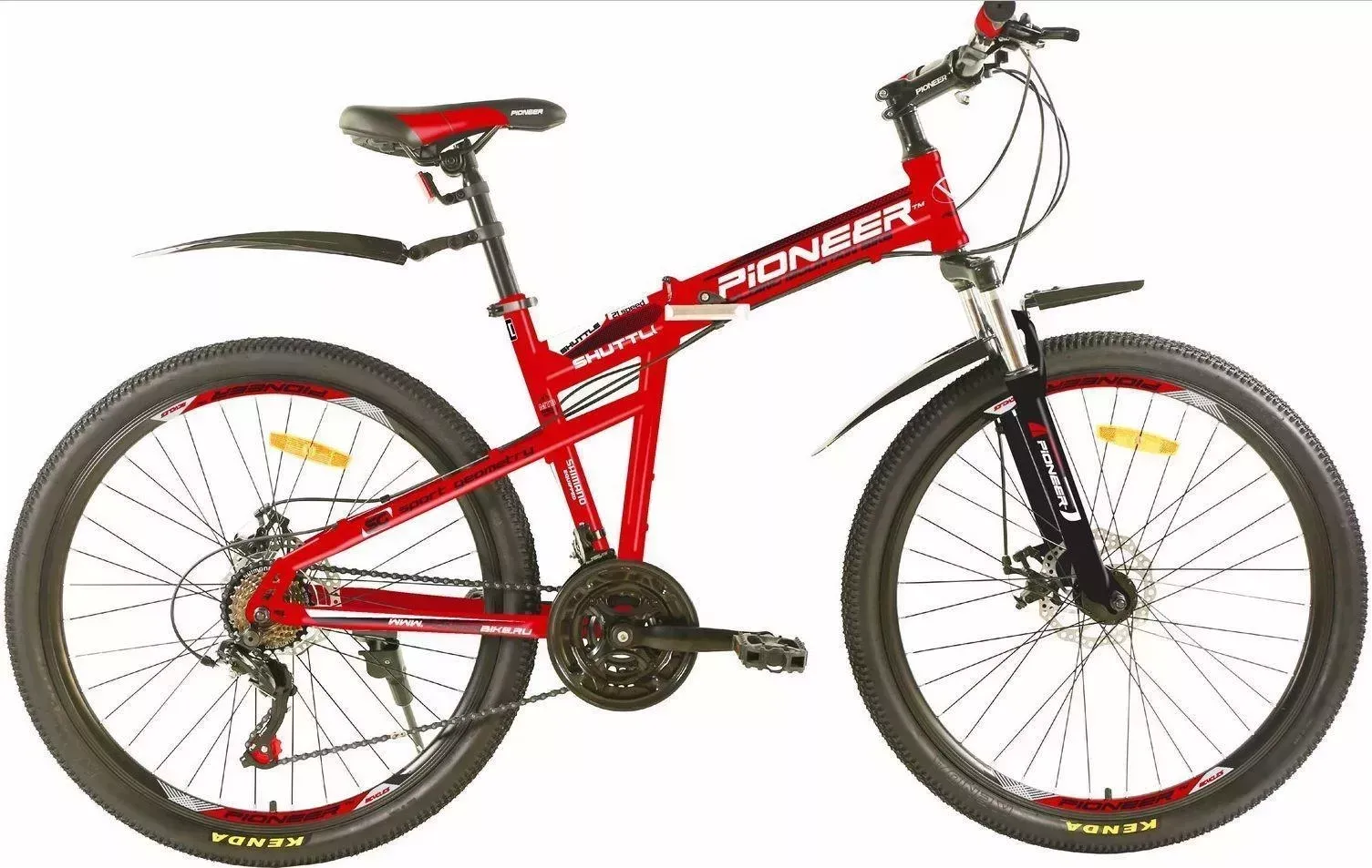 Велосипед PIONEER SHUTTLE 26/17 red-black-white взрослый