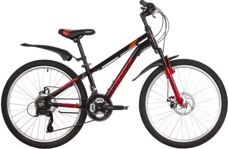 Велосипед FOXX для подростков 24AHD.ATLAND.12BK2 черный