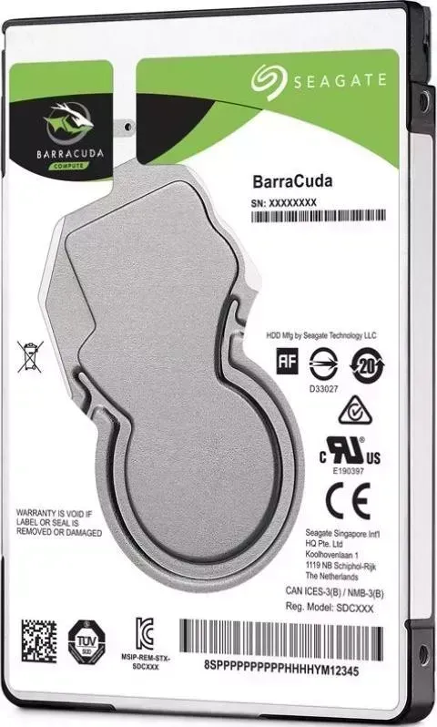 Жесткий диск SEAGATE Barracuda ST500LM030 SATA-III/500Gb/5400rpm/128Mb/2.5