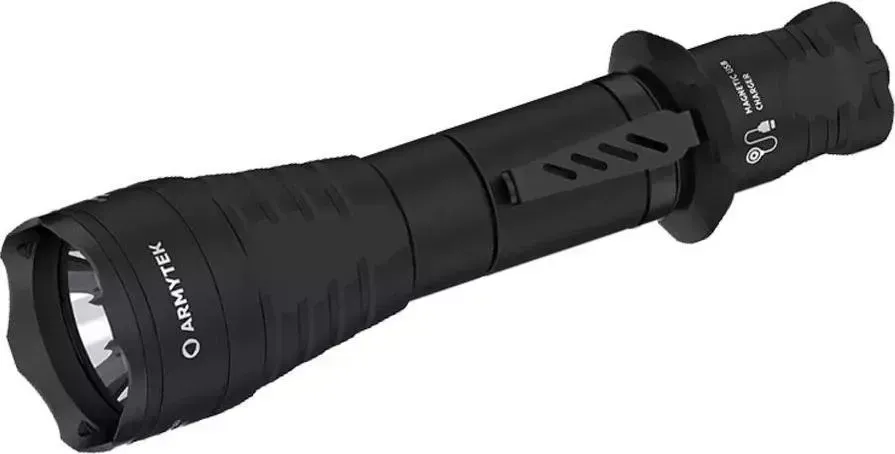 Фонарь ручной Armytek Predator Pro Magnet USB черный/белый (F07301W)