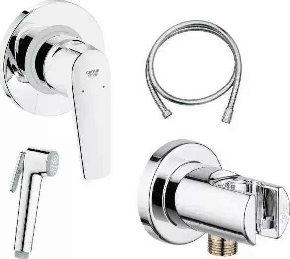 Смеситель для биде Grohe BauFlow 124900 (в компл: 28628000, 27512001, 26335000, 29046000)