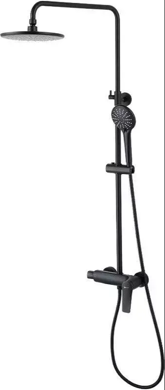Душевая система LEMARK Bronx LM3760BL черный
