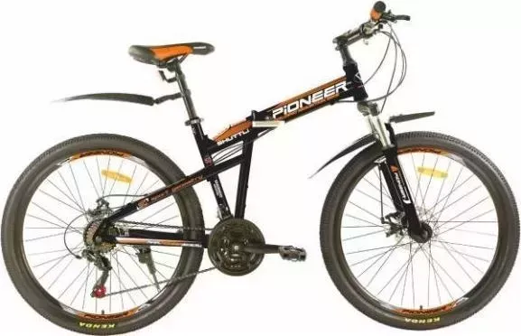 Велосипед PIONEER SHUTTLE 26/17 black-orange-white 26"/17"